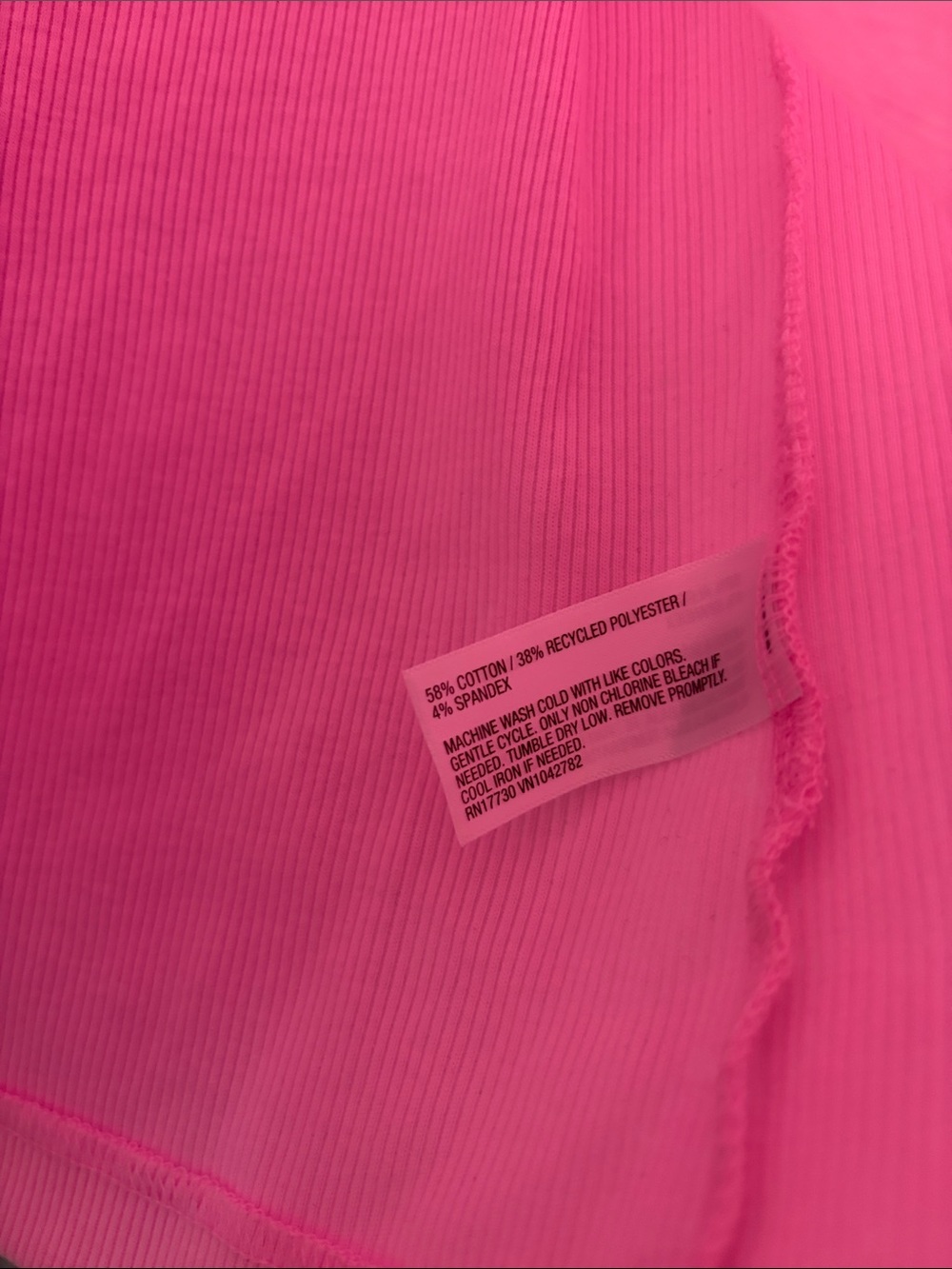 Universal Thread Pink Ribbed Scoop Neck Tank - Picture 5 of 6
